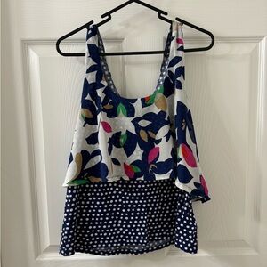 Anthropologie Meadow Rue mixed prints top - S